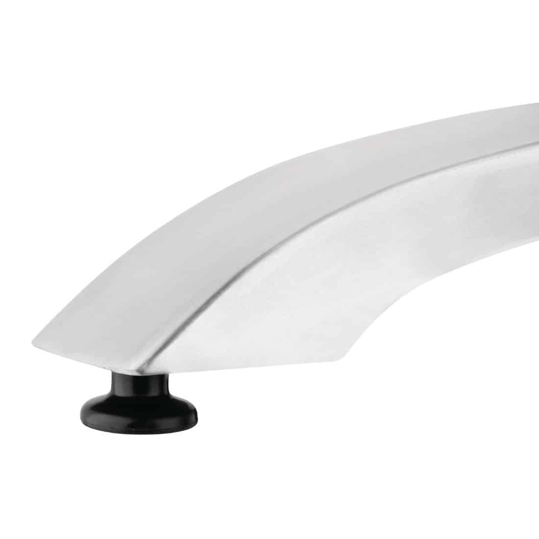 Bolero Brushed Aluminium Four Leg Table Base - Image 4
