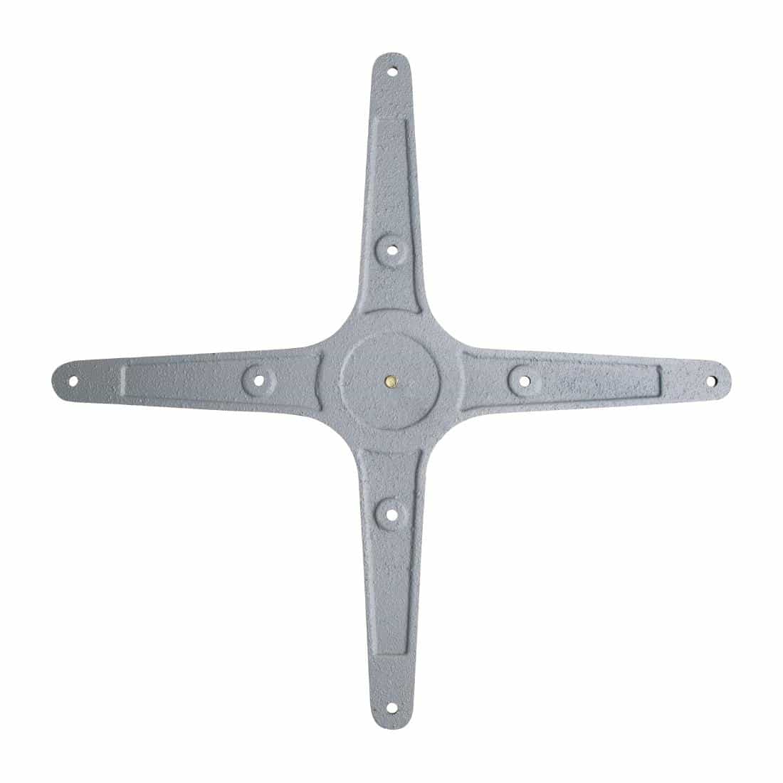Bolero Brushed Aluminium Four Leg Table Base - Image 5