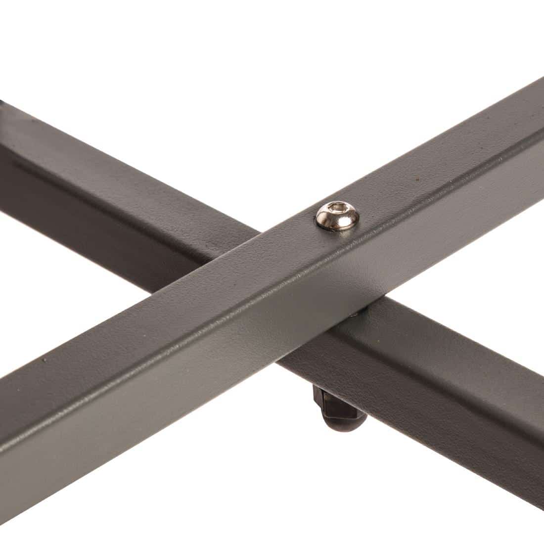 Bolero Round Steel Patterned Bistro Table Grey 600mm - Image 6
