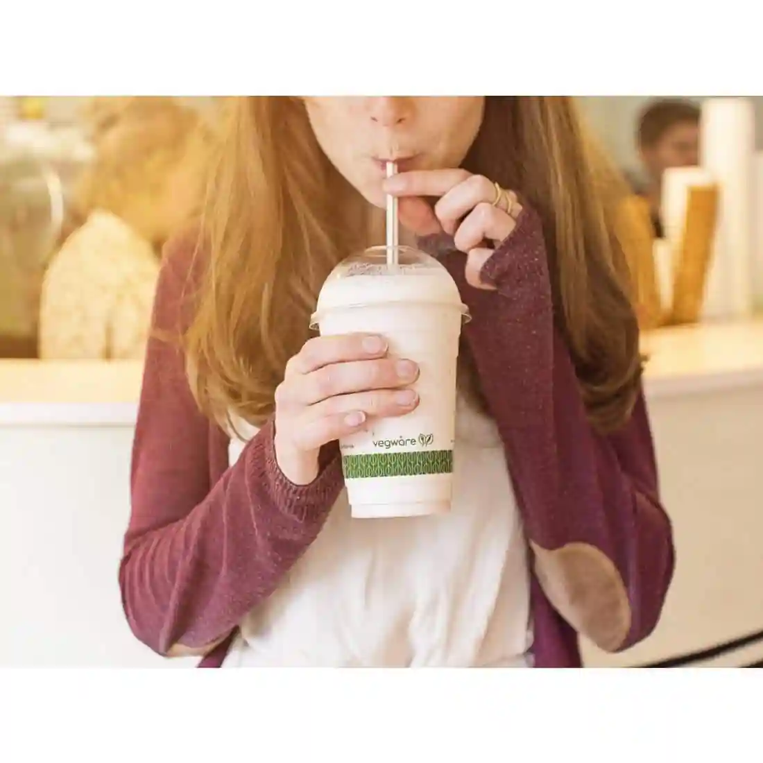 Vegware Compostable Cold Cup Domed Lids 340ml / 12oz and 455ml / 16oz (Pack of 1000) - Image 3