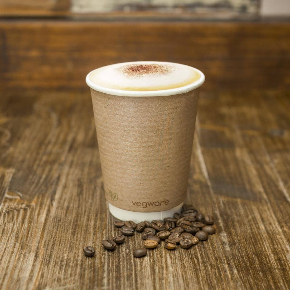 Vegware Compostable Coffee Cups Double Wall 340ml / 12oz (Pack of 500) - Image 6