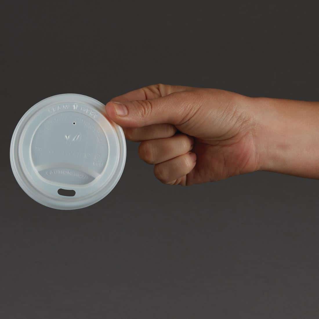 Vegware Compostable Coffee Cup Lids 225ml / 8oz (Pack of 1000) - Image 4