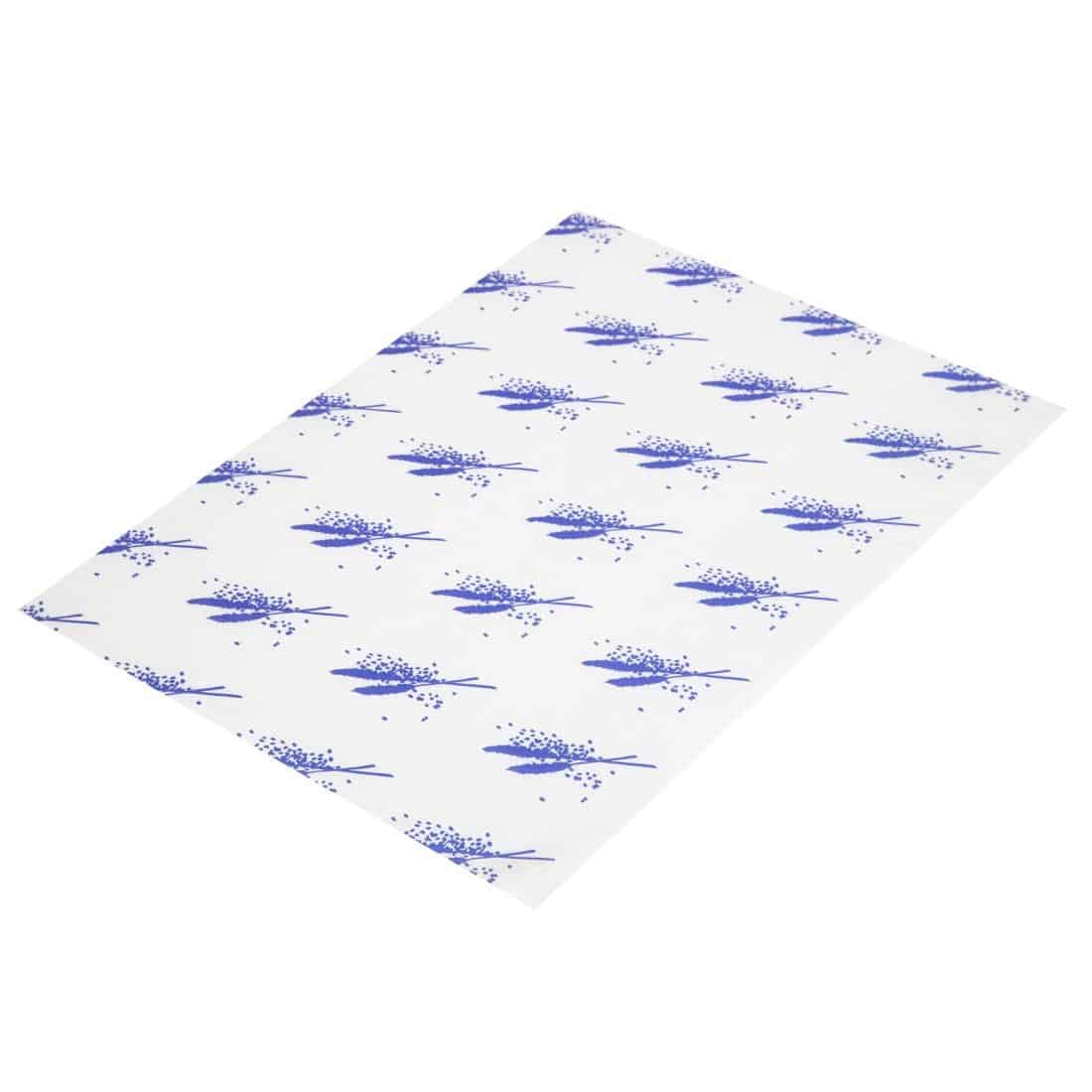 Burger Wrapping Paper Sheets Blue 245 x 300mm (Pack of 1000) - Image 2