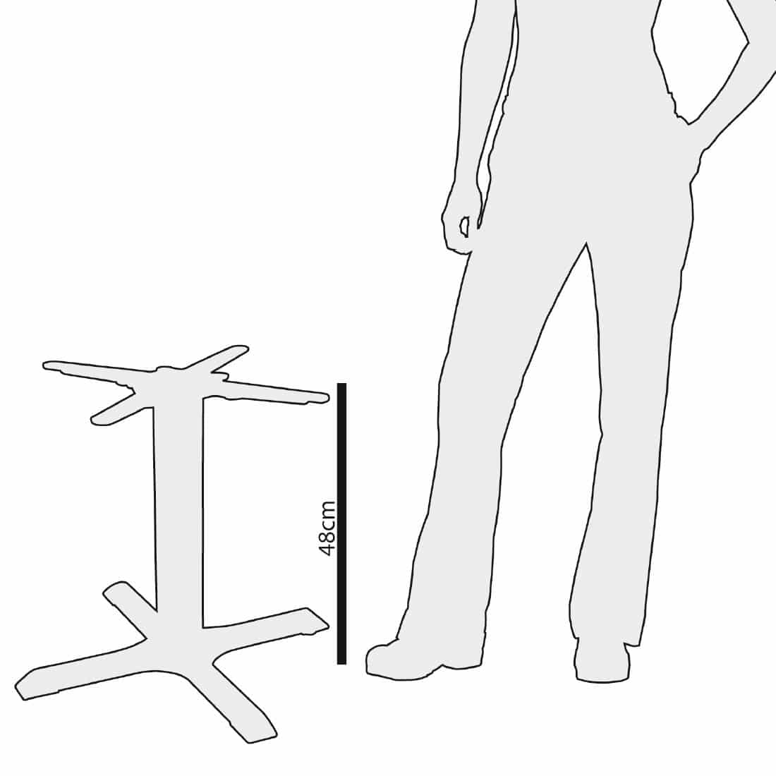 Bolero Cast Iron Coffee Height Table Base - Image 8