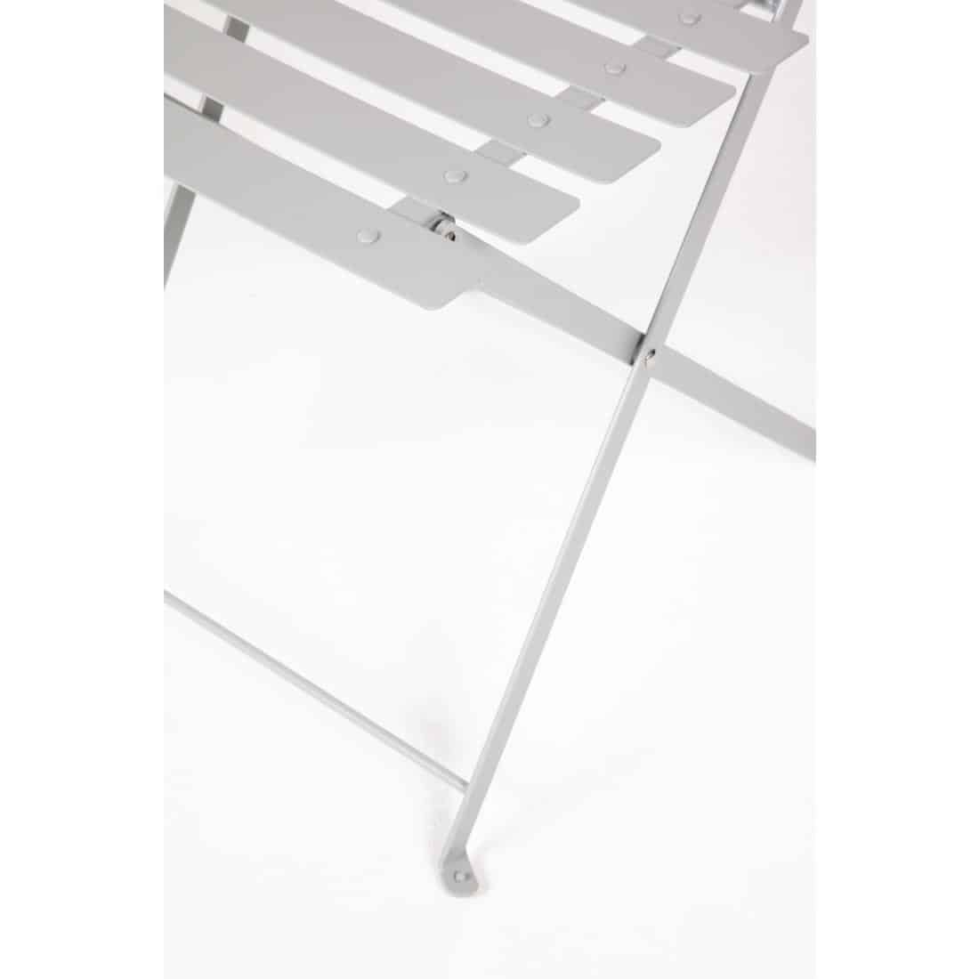 Bolero Perth Grey Pavement Style Steel Folding Chairs (Pack of 2) - Image 5