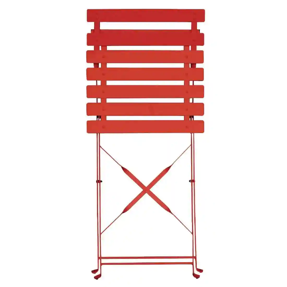 Bolero Perth Red Pavement Style Steel Folding Chairs (Pack 2) - Image 4