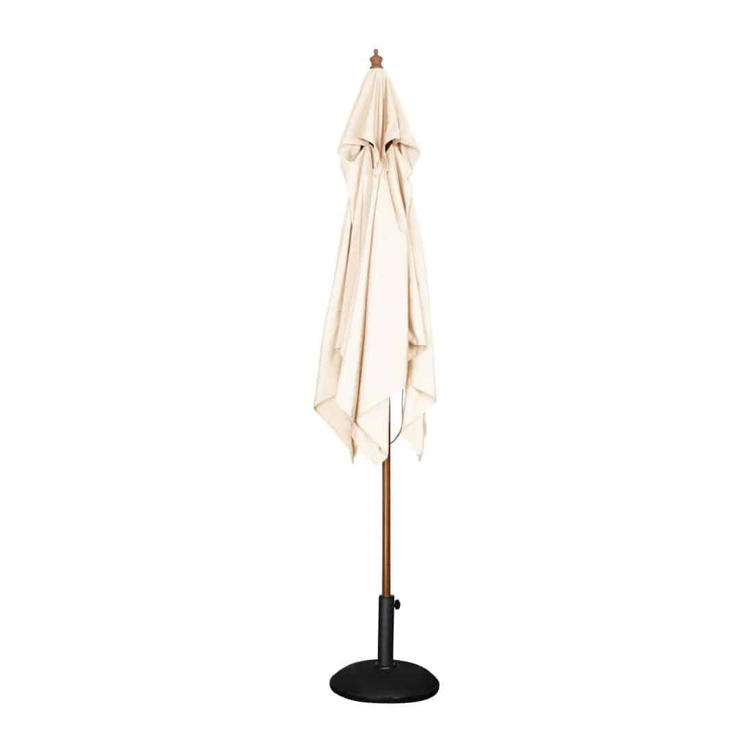 Bolero Square Pulley Parasol 2.5m Diameter Cream - Image 3