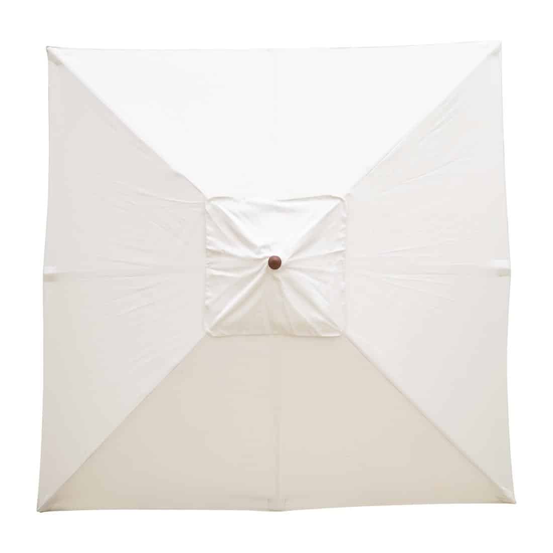 Bolero Square Pulley Parasol 2.5m Diameter Cream - Image 6