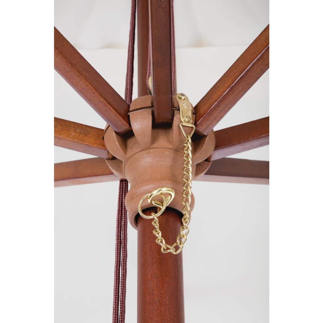 Bolero Square Pulley Parasol 2.5m Diameter Cream - Image 7