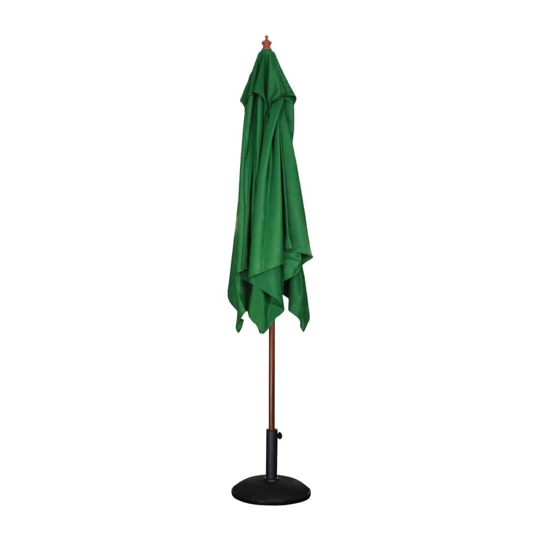 Bolero Square Double Pulley Parasol 2.5m Diameter Green - Image 3