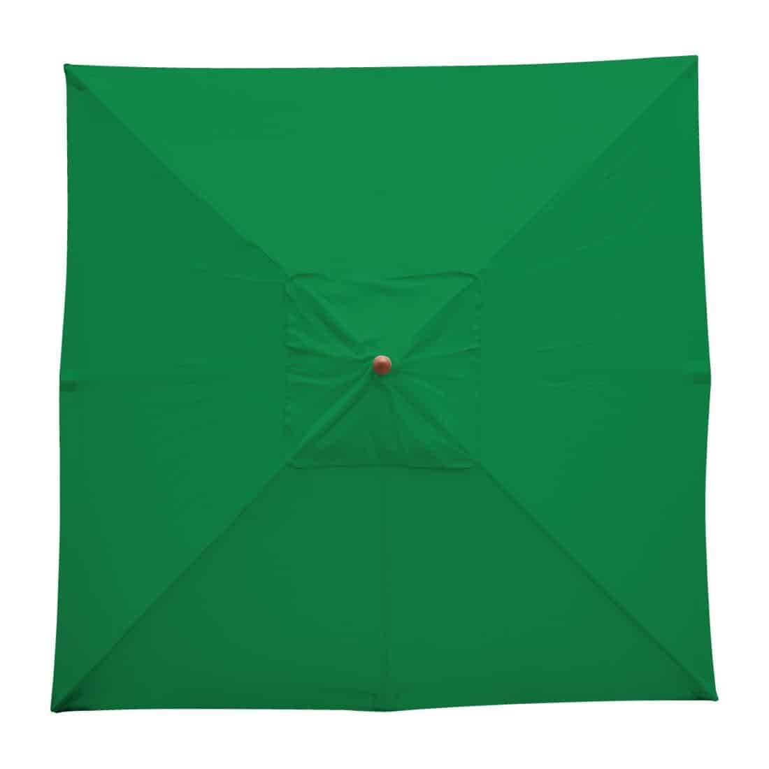 Bolero Square Double Pulley Parasol 2.5m Diameter Green - Image 6