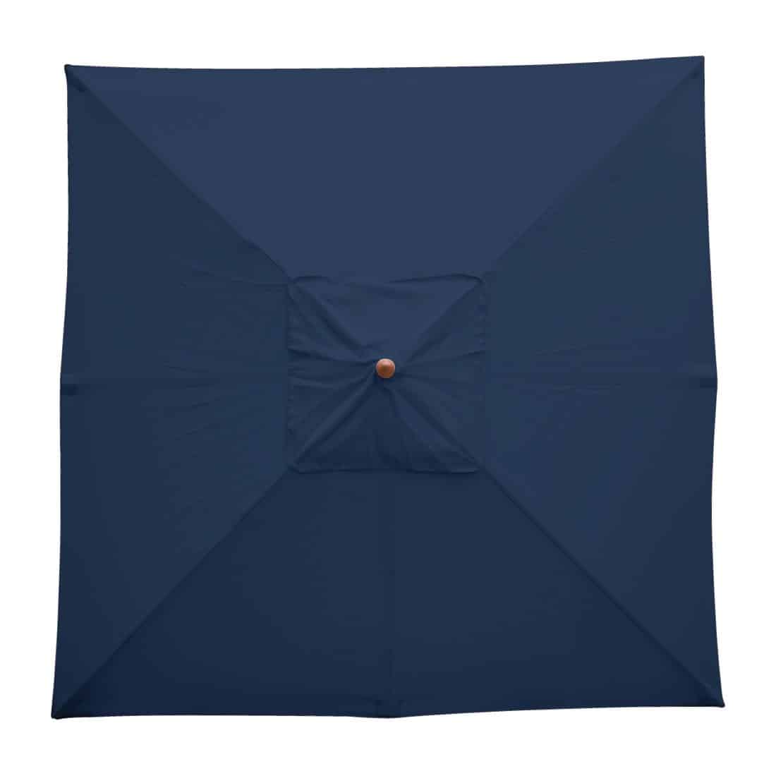 Bolero Square Double Pulley Parasol 2.5m Diameter Navy Blue - Image 5