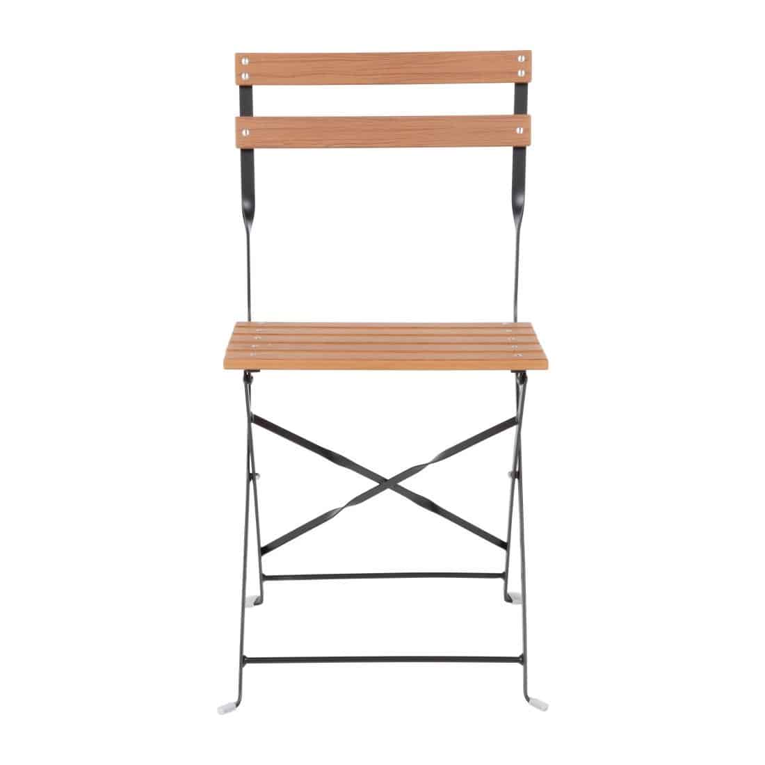GJ766 - Bolero Faux Wood Bistro Chair (Pack 2) - Image 4