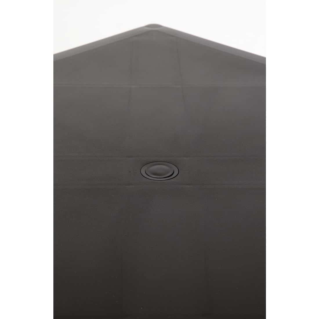 Black Square Table with Aluminium Legs 750mm - Image 7
