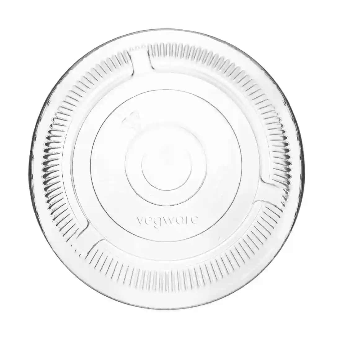 Vegware Compostable Cold Cup Flat Lids 340ml / 12oz and 455ml / 16oz (Pack of 1000) - Image 1