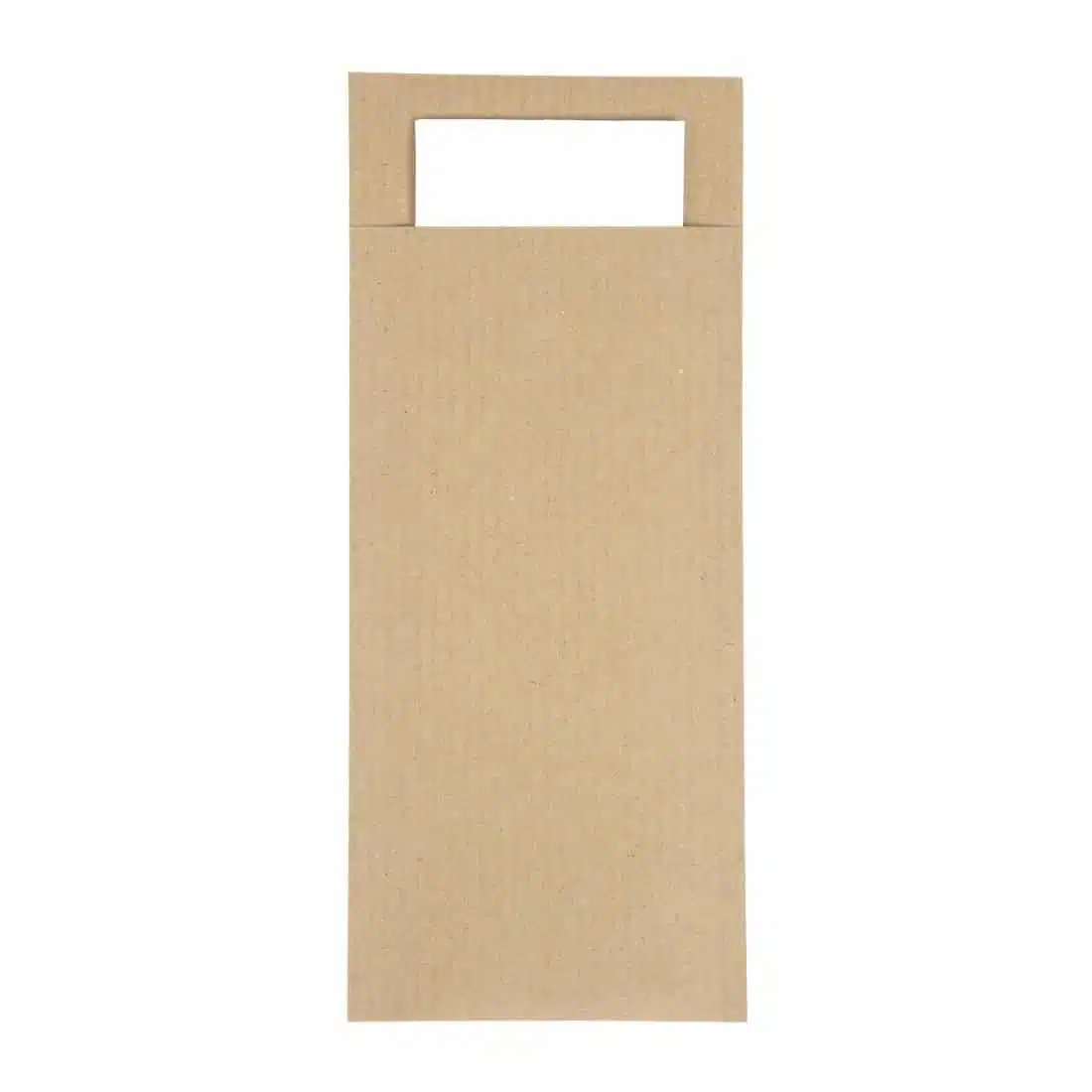 Europochette Brown Cutlery Pouch with White Napkin - Image 1