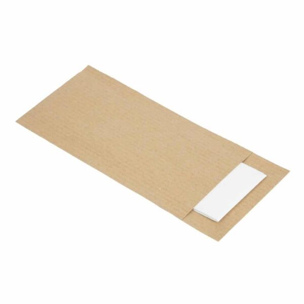Europochette Brown Cutlery Pouch with White Napkin - Image 3