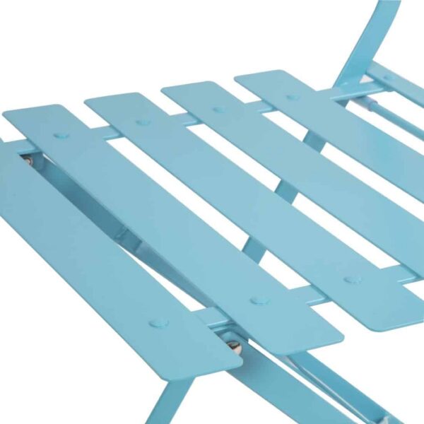 Bolero Perth Blue Pavement Style Steel Folding Chairs (Pack of 2) - Image 7