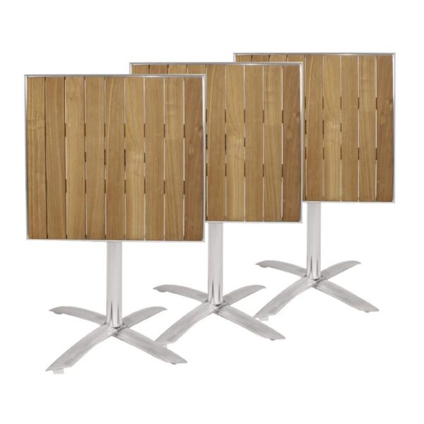 Bolero Ash Flip Top Square Bistro Table 600mm - Image 9