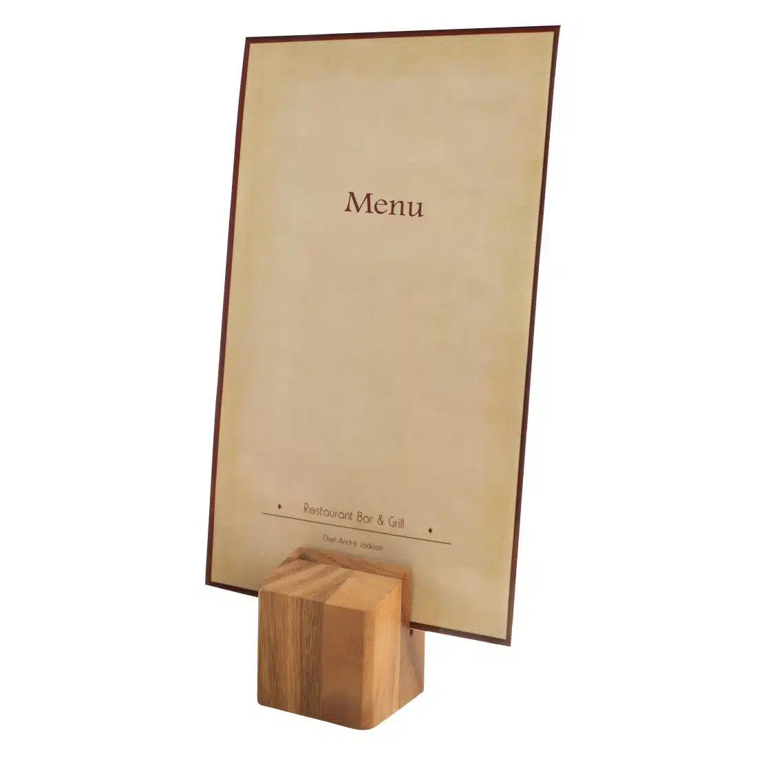Wooden Menu Holder and Riser - Image 1