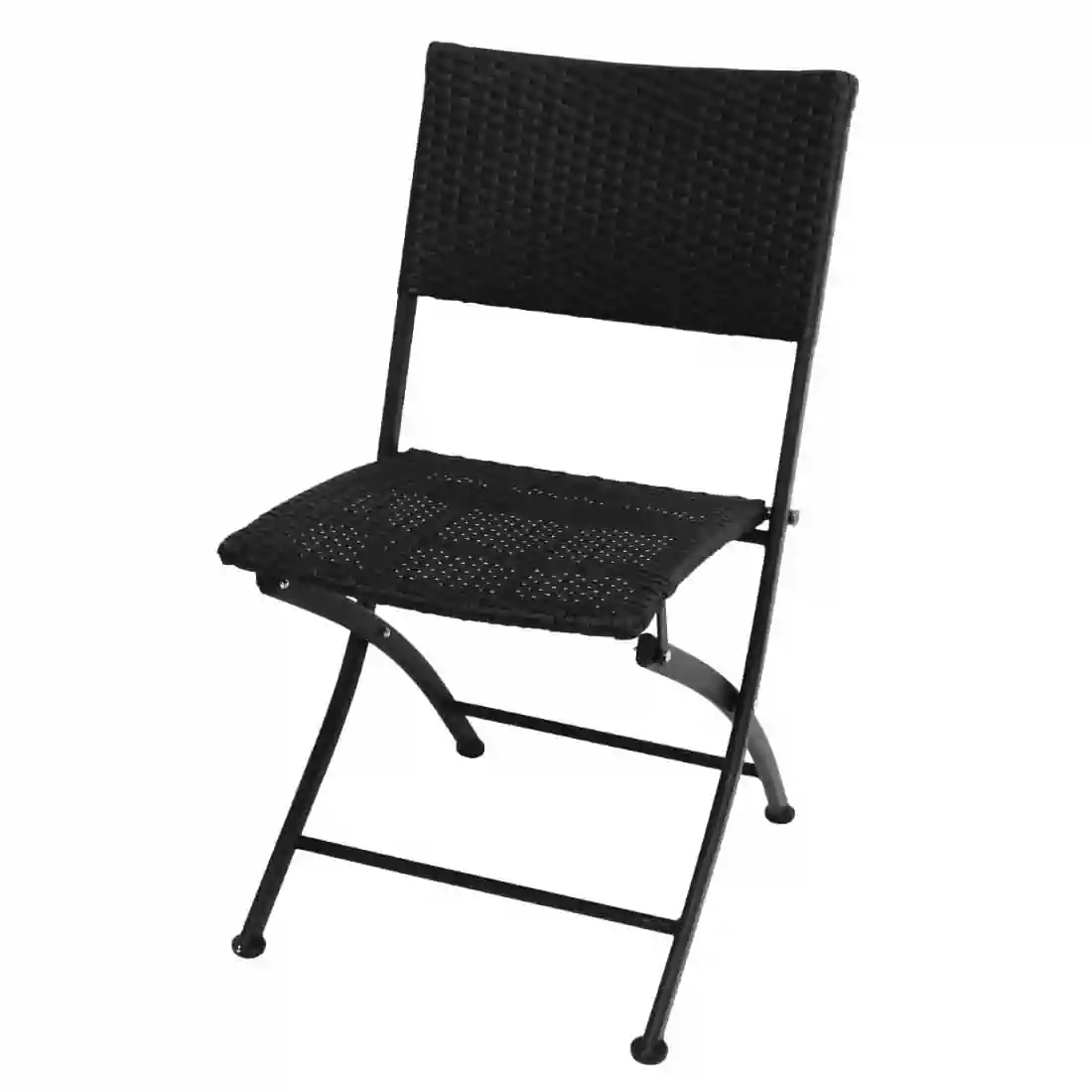 Bolero PE Wicker Folding Chair Set (Pack of 2) - Image 2