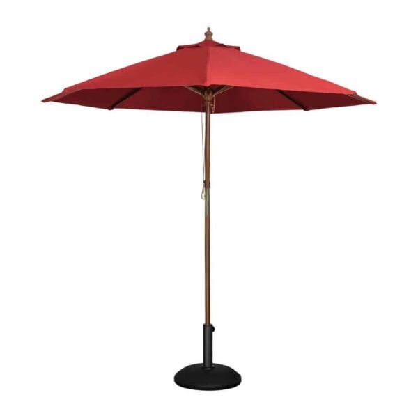 Bolero Round Parasol 3m Diameter Red - Image 2