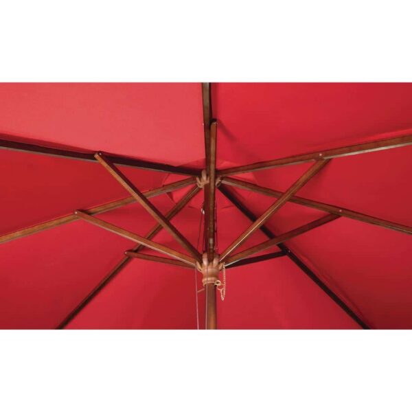 Bolero Round Parasol 3m Diameter Red - Image 4