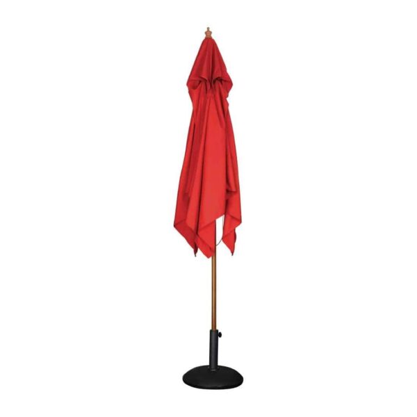 Bolero Square Parasol 2.5m Diameter Red - Image 3