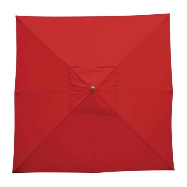 Bolero Square Parasol 2.5m Diameter Red - Image 6