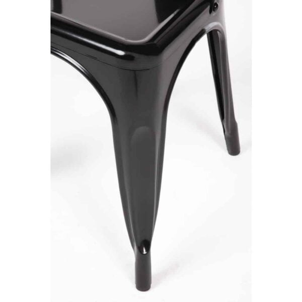 Bolero Bistro Steel Side Chairs Black (Pack of 4) - Image 7