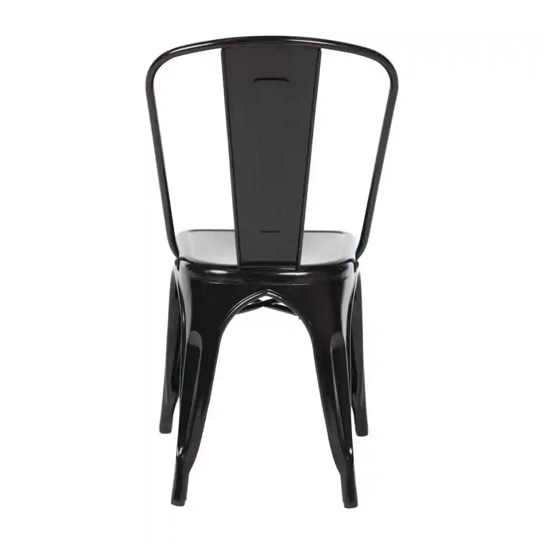 Bolero Bistro Steel Side Chairs Black (Pack of 4) - Image 7