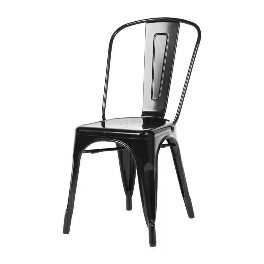 Bolero Bistro Steel Side Chairs Black (Pack of 4) - Image 11