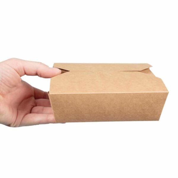 Vegware Compostable Paperboard Food Boxes No.5 1050ml / 37oz (Pack of 150) - Image 5