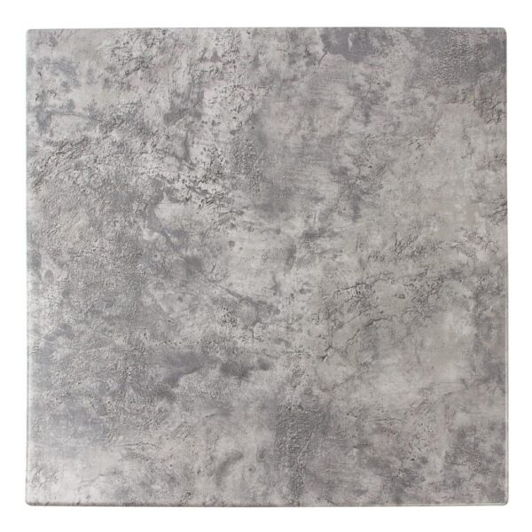 Werzalit Pre-drilled Square Table Top Concrete 700mm - Image 2