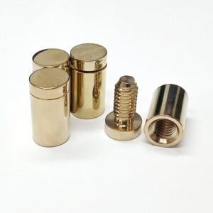 Polished Gold Stand off wall mounts (Pack of 4)