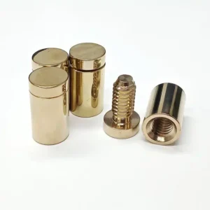 Polished Gold Stand off wall mounts (Pack of 4)