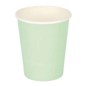 Fiesta Recyclable Coffee Cups Single Wall Turquoise 225ml / 8oz (Pack of 50)
