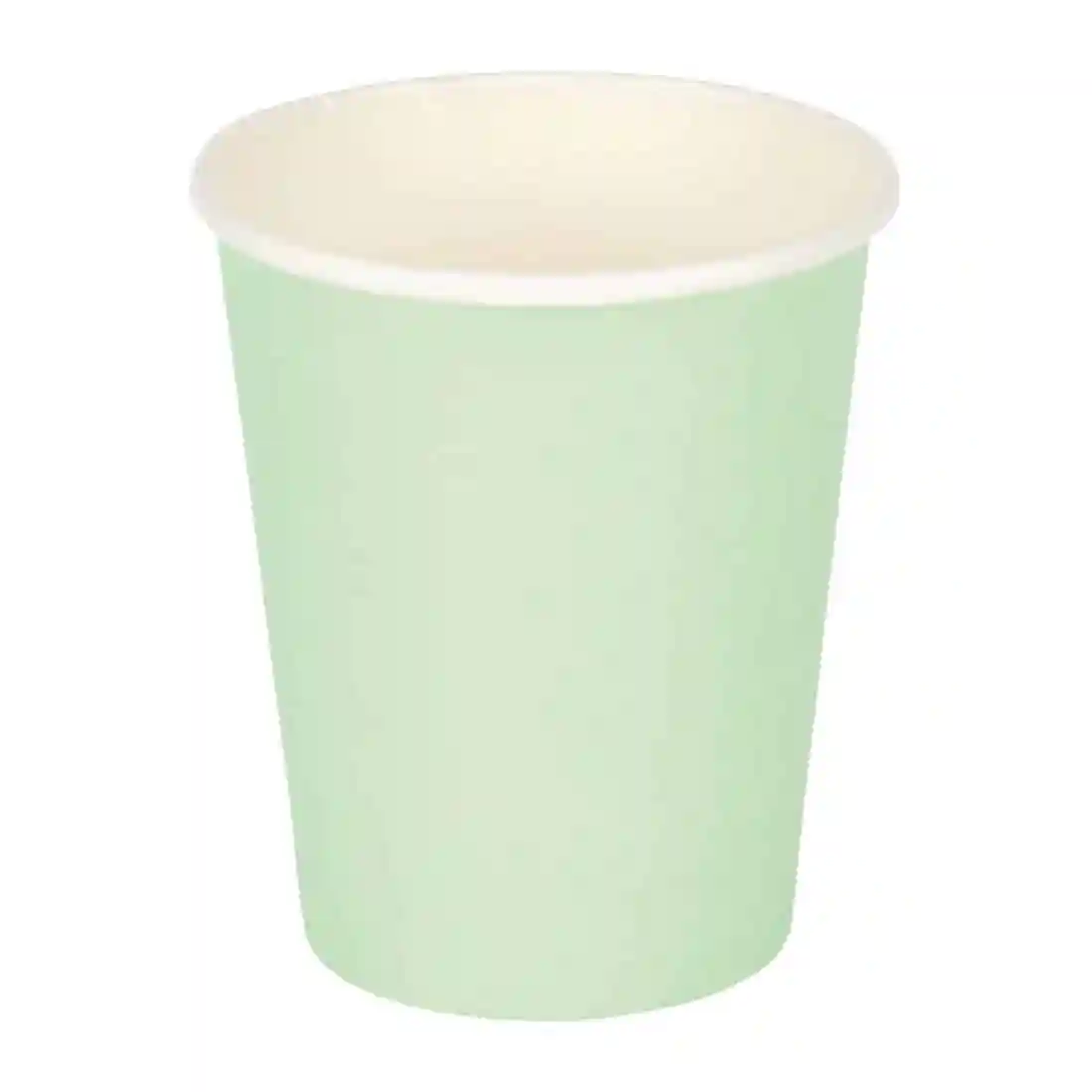 Fiesta Recyclable Coffee Cups Single Wall Turquoise 225ml / 8oz (Pack of 50) - Image 1