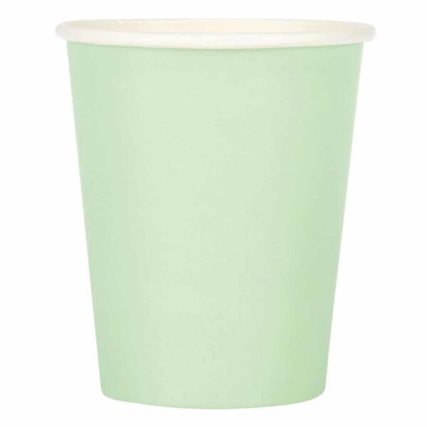 Fiesta Recyclable Coffee Cups Single Wall Turquoise 225ml / 8oz (Pack of 50) - Image 4