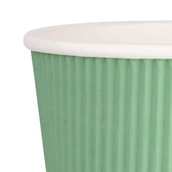 Fiesta Recyclable Coffee Cups Ripple Wall Turquoise 225ml / 8oz (Pack of 500) - Image 5