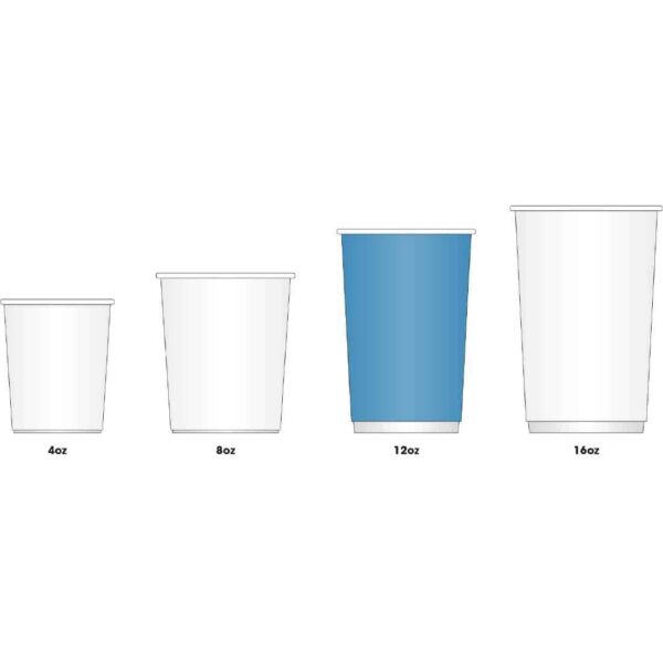 Fiesta Recyclable Coffee Cups Double Wall Kraft 340ml / 12oz (Pack of 500) - Image 9