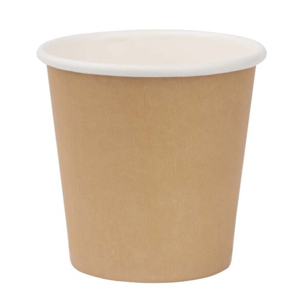 Fiesta Recyclable Espresso Cups Single Wall Kraft 112ml / 4oz (Pack of 50) - Image 2