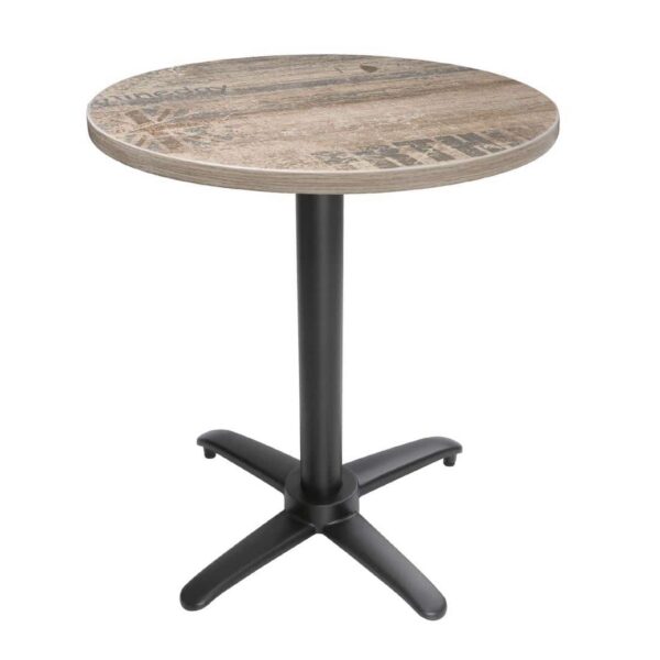Bolero Aluminium Flip Top Table Base Black - Image 7