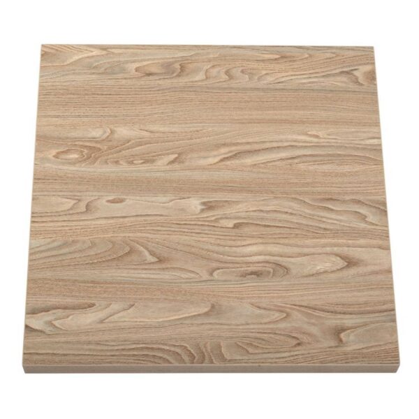 Bolero Pre-drilled Square Tabletop Antique Natural 700mm - Image 3