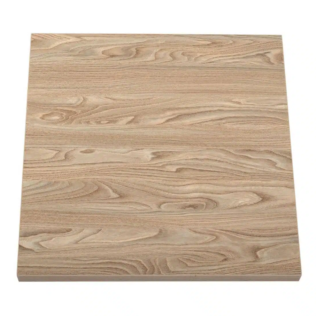 Bolero Pre-drilled Square Tabletop Antique Natural 700mm - Image 2