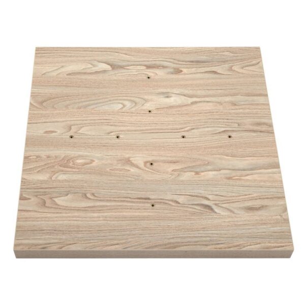 Bolero Pre-drilled Square Tabletop Antique Natural 700mm - Image 6