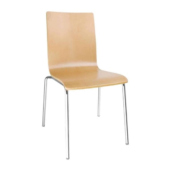 Bolero Square Back Sidechair (Natural Finish) (Pack 4) - Image 2