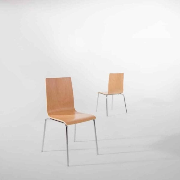 Bolero Square Back Sidechair (Natural Finish) (Pack 4) - Image 6
