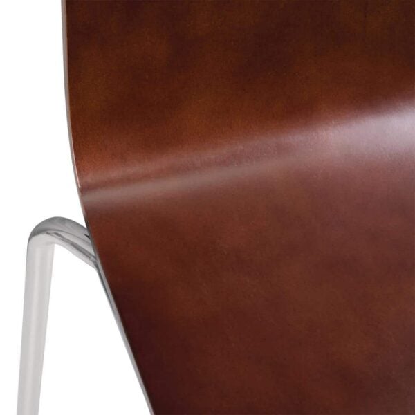 Bolero Square Back Side Chair Dark Chocolate Finish (Pack of 4) - Image 11