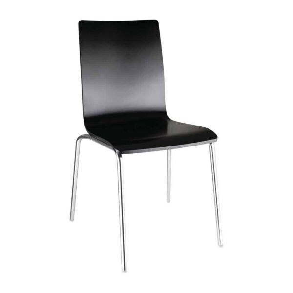 Bolero Black Square Back Side Chair (Pack of 4) - Image 2